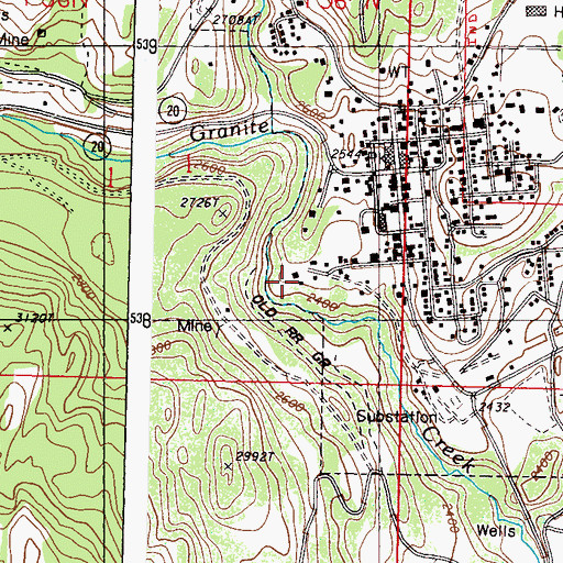 Topographic Map of Ferry County Emergency Medical Services District 1, WA