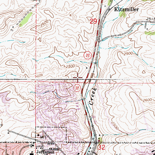 Topographic Map of Pullman Fire Department Station 32, WA