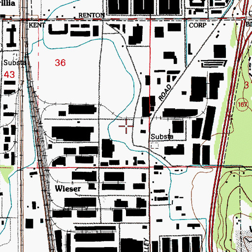 Topographic Map of Tri - Med Ambulance, WA