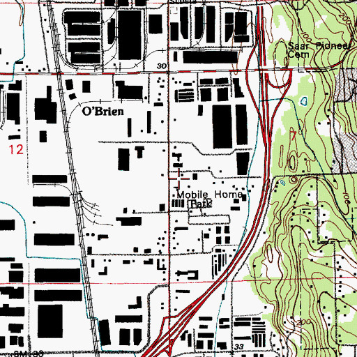 Topographic Map of Tri - Med Ambulance, WA