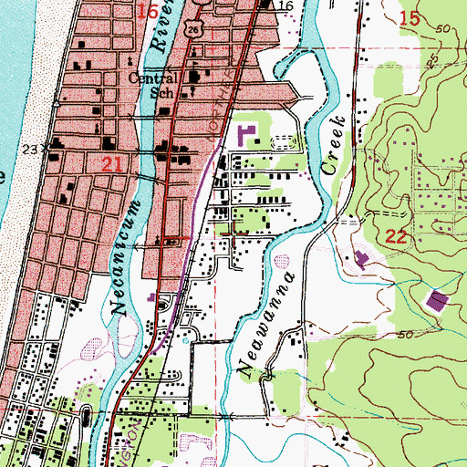 Topographic Map of Medix Ambulance Service, OR