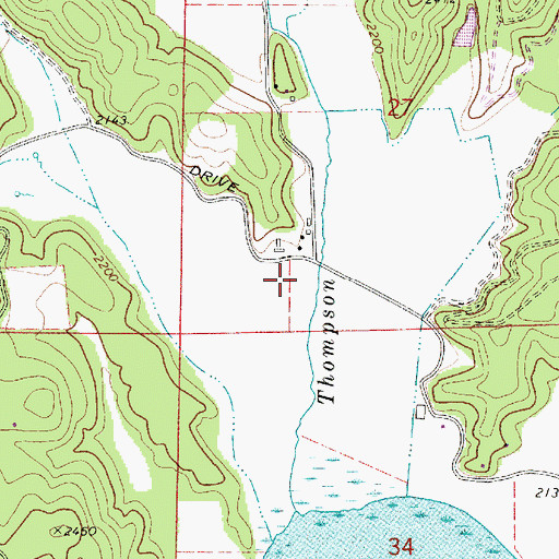 Topographic Map of Spokane County Fire District 13 Newman Lake Fire and Rescue Station 2, WA