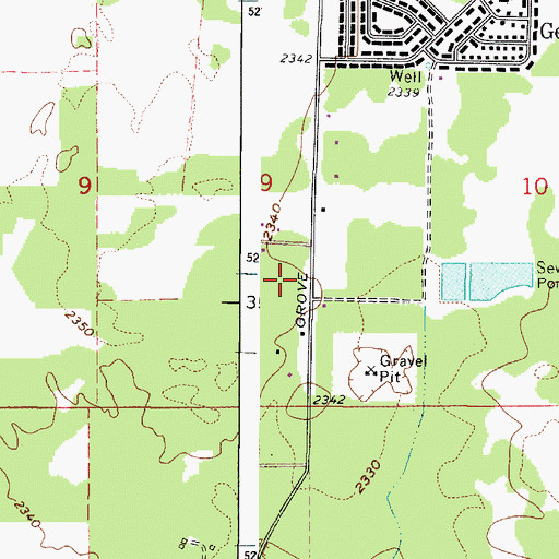 Topographic Map of Spokane County Fire District 3 Station 34, WA