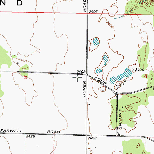 Topographic Map of Spokane County Fire District 5 Station 51, WA