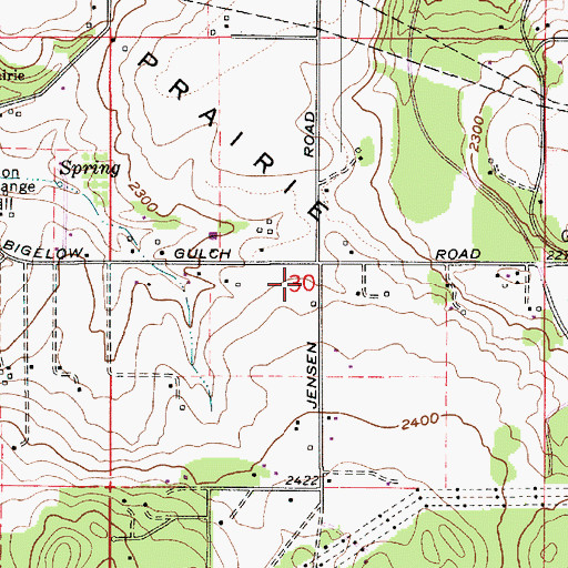 Topographic Map of Spokane County Fire District 9 Station 94, WA