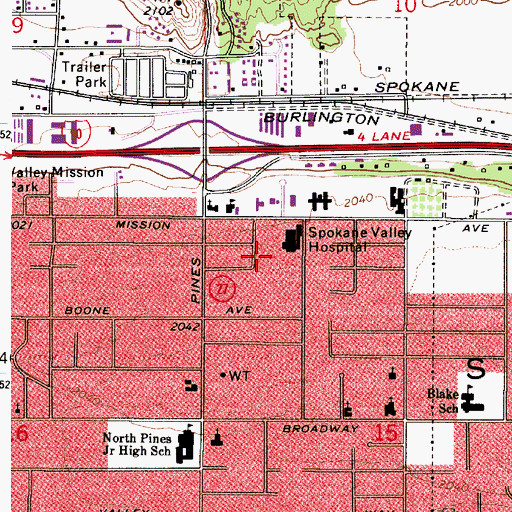 Topographic Map of American Medical Response, WA