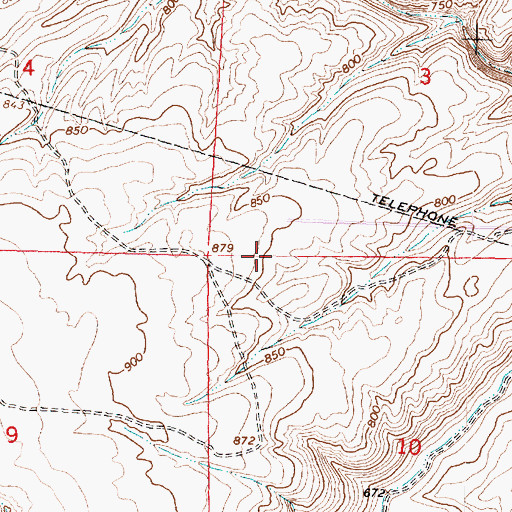 Topographic Map of Benton County Fire District 1 Station 140, WA