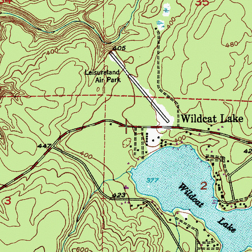 Topographic Map of Central Kitsap Fire and Rescue Station 65 - Wildcat Lake, WA