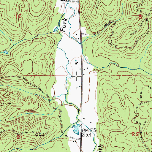 Topographic Map of Lewis County Fire District 12 Riverside Fire Authority Station 8, WA
