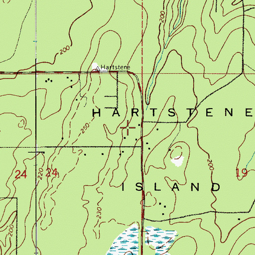 Topographic Map of Mason County Fire District 5 Station 11 - South Harstine Island, WA