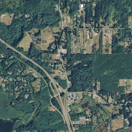 Aerial/Satellite Image of Mason County Fire District 4 Station 47, WA