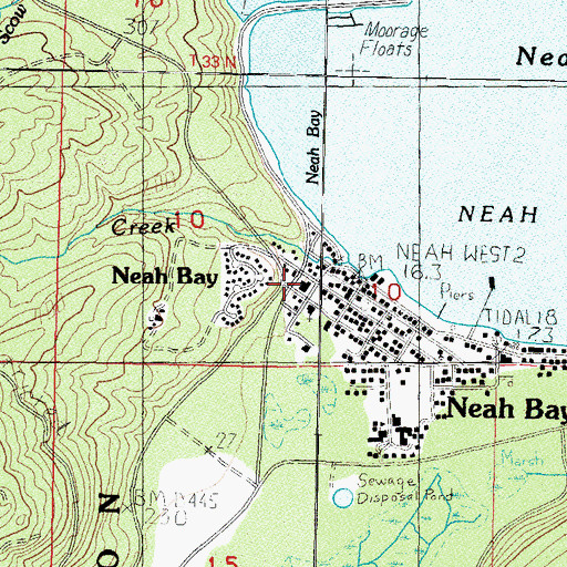 Topographic Map of Makah Tribal Ambulance, WA