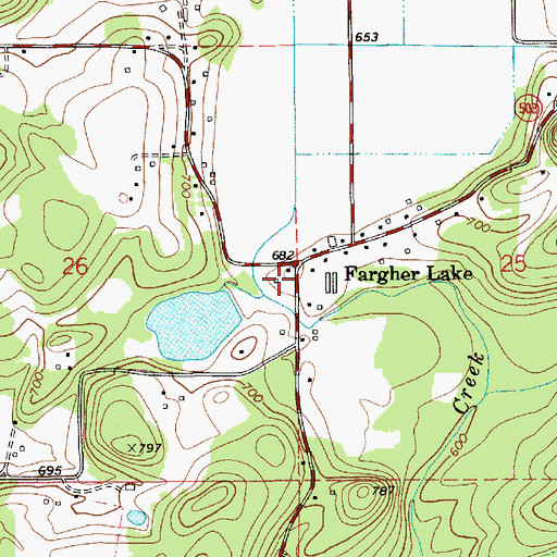 Topographic Map of North Country Emergency Medical Services Station 2, WA
