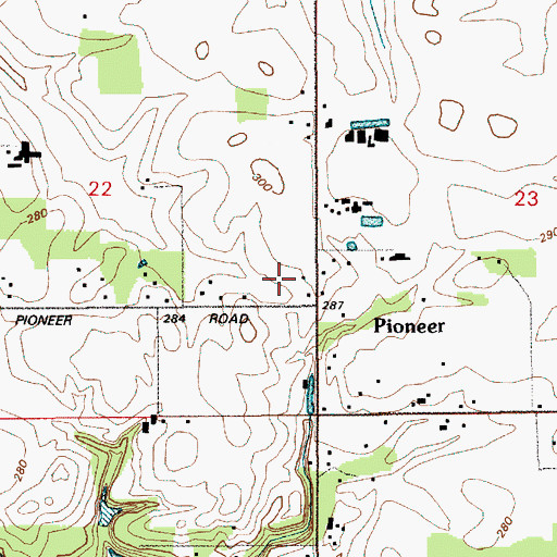 Topographic Map of Clark County Fire District 12 Station, WA