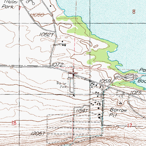 Topographic Map of Grant County Fire District 11 Station 3, WA