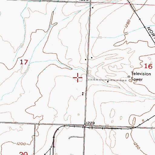 Topographic Map of Grant County Fire District 5 Station 5, WA