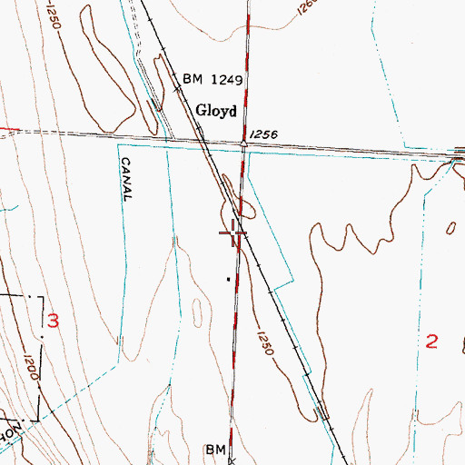 Topographic Map of Grant County Fire District 5 Station 6, WA