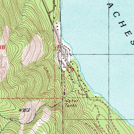 Topographic Map of Kittitas County Fire District 8 Station 81, WA