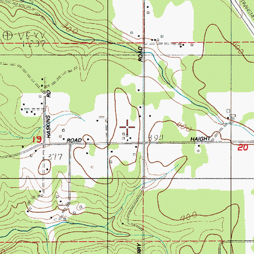 Topographic Map of Lewis County Fire District 5, WA