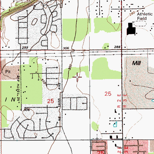 Topographic Map of Vancouver Fire Department Pacific Park Station 10, WA