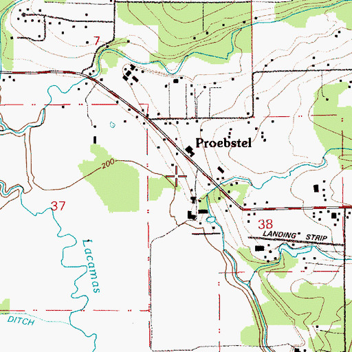 Topographic Map of City of Vancouver Fire Department Station 11, WA