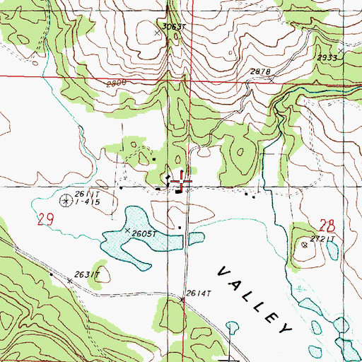 Topographic Map of Okanogan County Fire District 16 Arenas Valley, WA