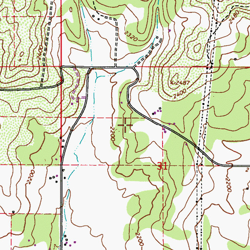 Topographic Map of South Pend Oreille Fire and Rescue Station 11 Camden, WA