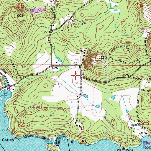 Topographic Map of San Juan County Fire District 2 / Orcas Island Fire and Rescue Station 26 Orcas, WA
