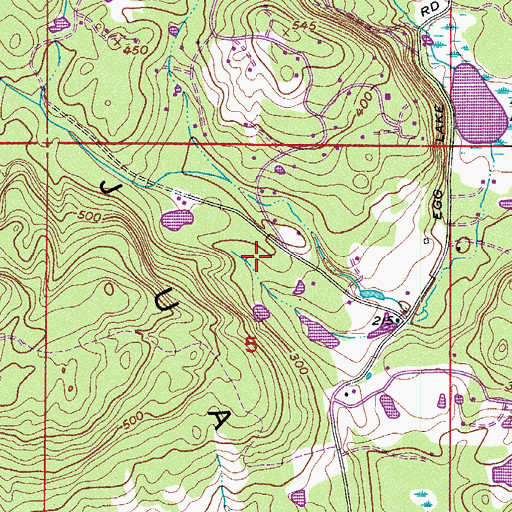 Topographic Map of San Juan Island Fire Department Eagle Crest Station 36, WA