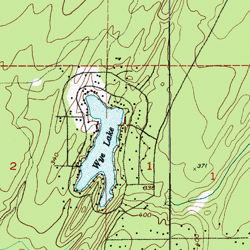 Topographic Map of Kitsap County Fire District 7 South Kitsap Fire and Rescue Station 7 Wye Lake, WA