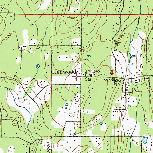 Topographic Map of South Kitsap Fire and Rescue Station 15 Minterbrook, WA