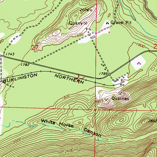 Topographic Map of Stevens County Fire District 11 Station 1 South End, WA
