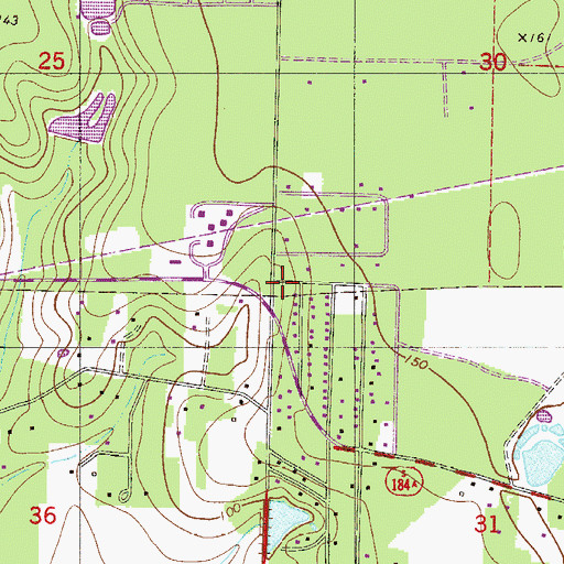 Topographic Map of Skyline Volunteer Fire and Rescue Department 22 Substation 3, FL