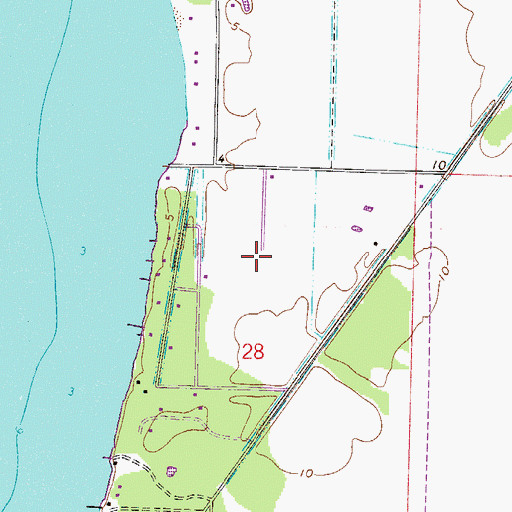 Topographic Map of Avalon Mulat Volunteer Fire Department Substation 12, FL