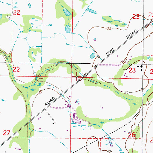 Topographic Map of East Manatee Fire Rescue Station 3, FL
