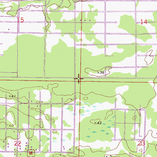 Topographic Map of Holley Navarre Fire District Station 41, FL