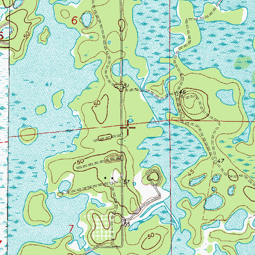 Topographic Map of Citrus County Fire Rescue Station 22, FL