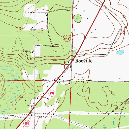 Topographic Map of Skyline Volunteer Fire and Rescue Department 22 Substation 2, FL