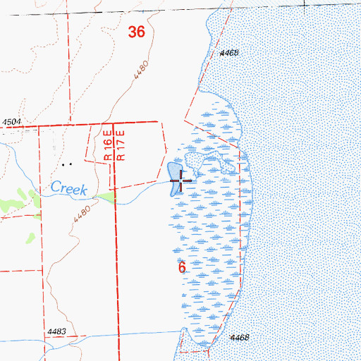 Topographic Map of Owl Creek, CA