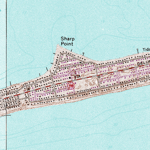 Topographic Map of Escambia County Fire Rescue Station 13, FL