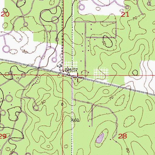 Topographic Map of Citrus County Fire Rescue Station 18, FL