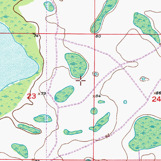 Topographic Map of Orlando Fire Department Station 16, FL