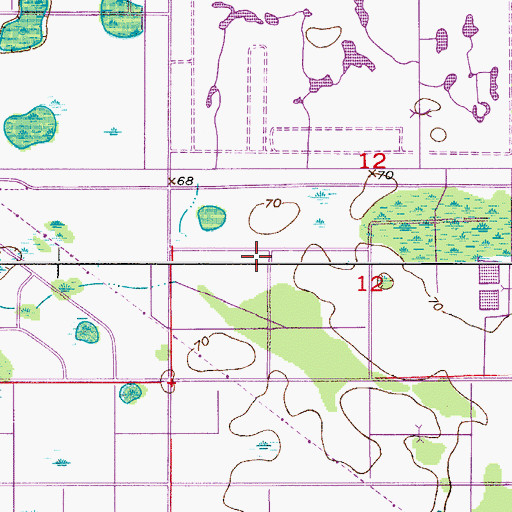 Topographic Map of Orange County Fire Rescue Station 86, FL
