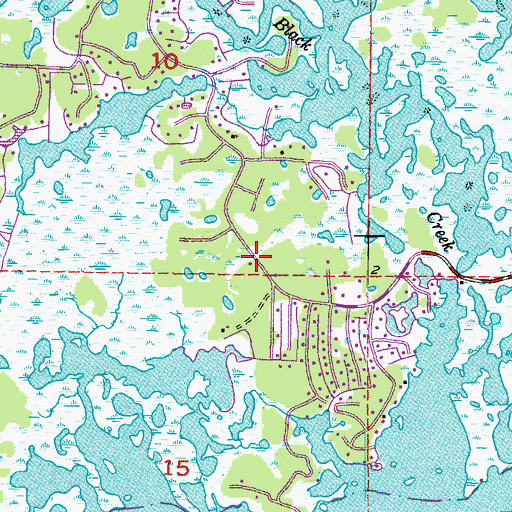Topographic Map of Citrus County Fire Rescue Station 11, FL
