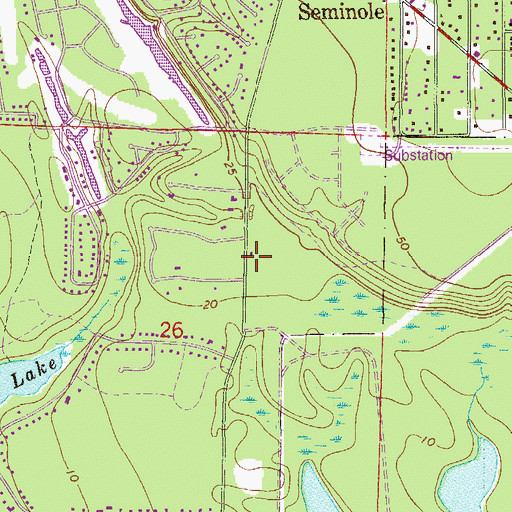 Topographic Map of North Bay Fire Control District, FL