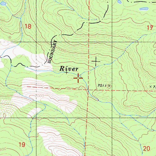Topographic Map of Pacific Creek, CA