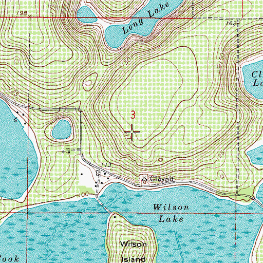 Topographic Map of Groveland Fire Department Station 94, FL