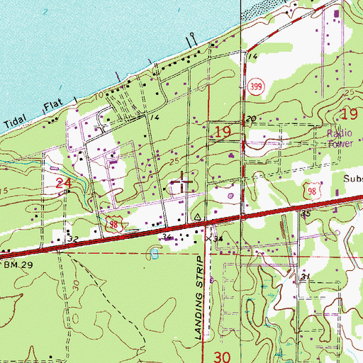 Topographic Map of Midway Fire District Station 37, FL
