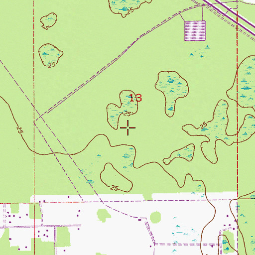 Topographic Map of Port Orange Fire Rescue Department Station 75, FL