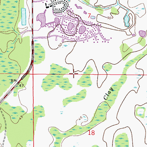 Topographic Map of Tampa Fire and Rescue Station 21, FL